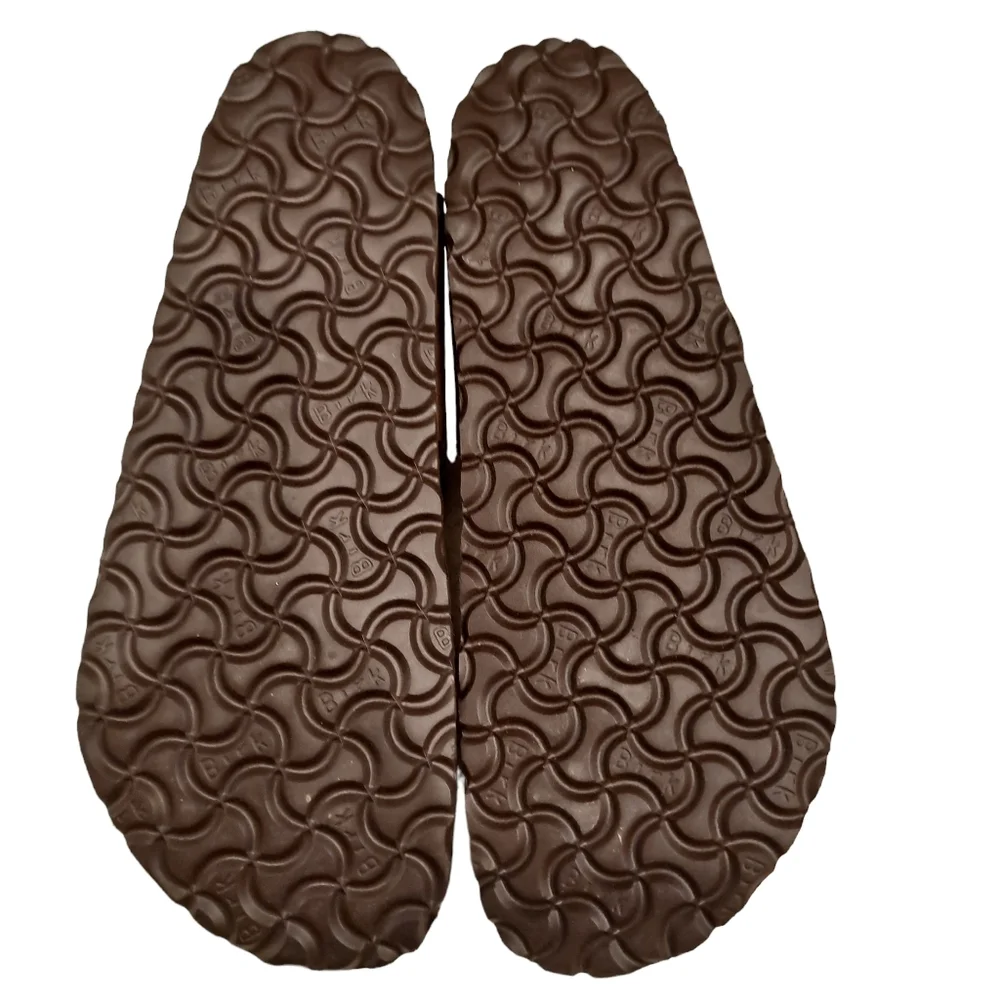 Birkenstock Ramses Dark Brown Birko Flor Thong Sandals Women's sz10 Men'… - Picture 4 of 7